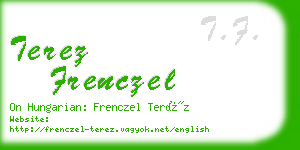 terez frenczel business card